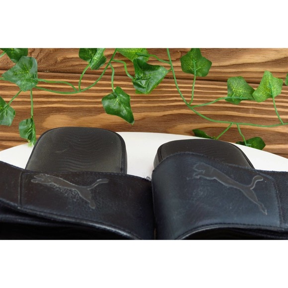 PUMA Sz 8 Standard Black Slide Synthetic‎ Women Sandals - Picture 3 of 10